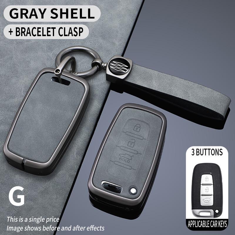 Premium-Schlüsselhülle für Beijing Hyundai: Passt für Langdong, IX35, Verna, Elantra, i30, Sonata 8 - Luxus-Accessoire für Herren