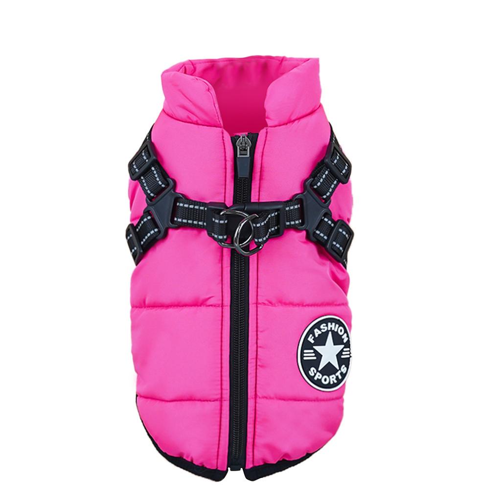 Winterjacke, Mit Fleece gefütterte Hundejacke, Wasserdicht & Winddicht Für Kleine/Mittlere/Große Hunde Katzen