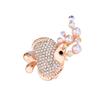 Bubble Fish Pearl Brooch, Cute Diamond-encrusted Brooch, Women's Anti-exposure Pin, Fixed Clothing Accessory