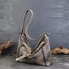 Johnature Genuine Leather Women's Bag Commuting Large Capacity Tote Bag Retro Lazy Shoulder Crossbody Bag