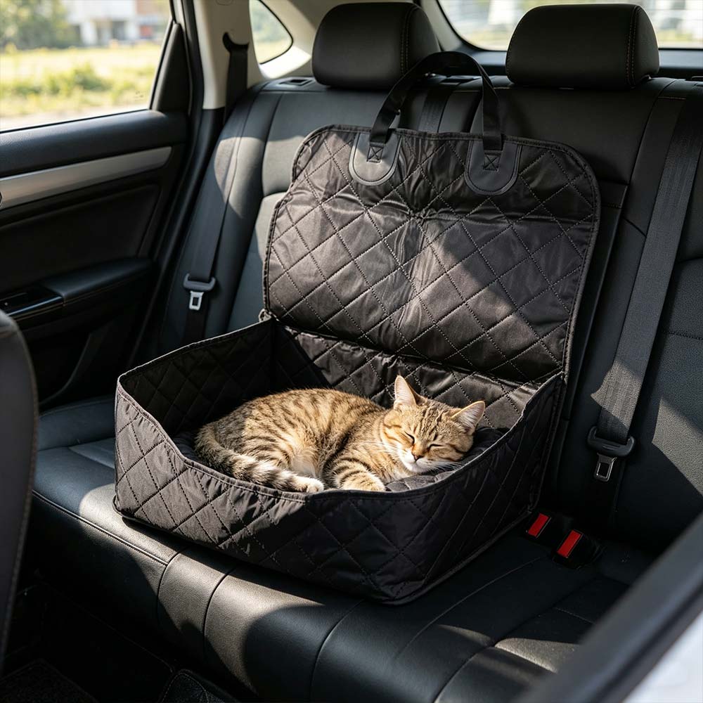 Portable Cat Basket Seat Non-Slip Car Protector Cushion Dog Auto Seat  for Cats and Dogs