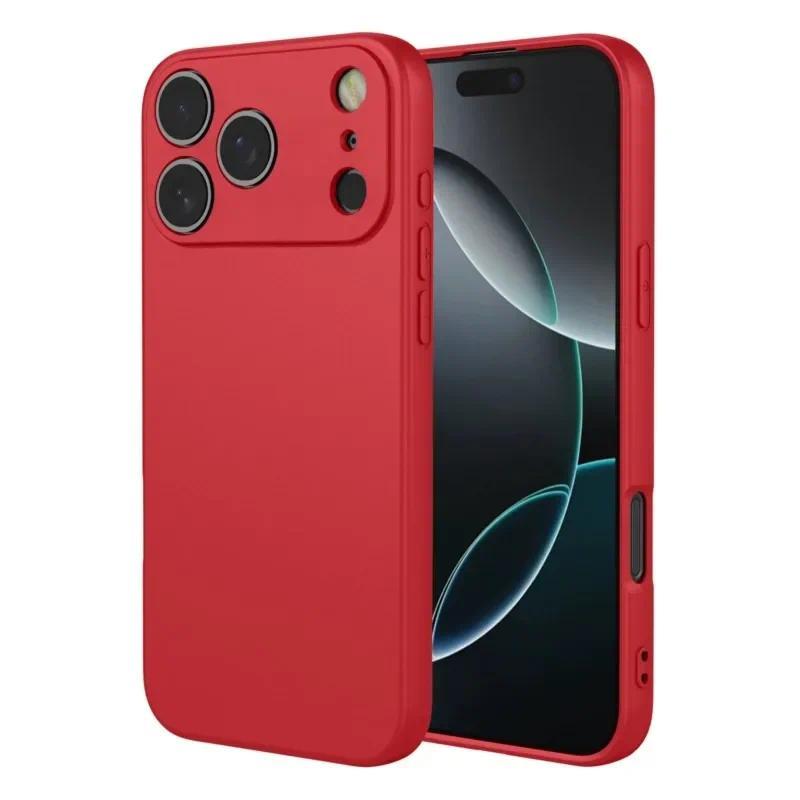 Для iPhone 17 Pro Max Чехол из ТПУ Чехол из жидкого силикона Для iPhone 17 Pro Max Чехол Защитный чехол с защитой от ударов iphone 17 Pro max iPhone 16 Pro Max