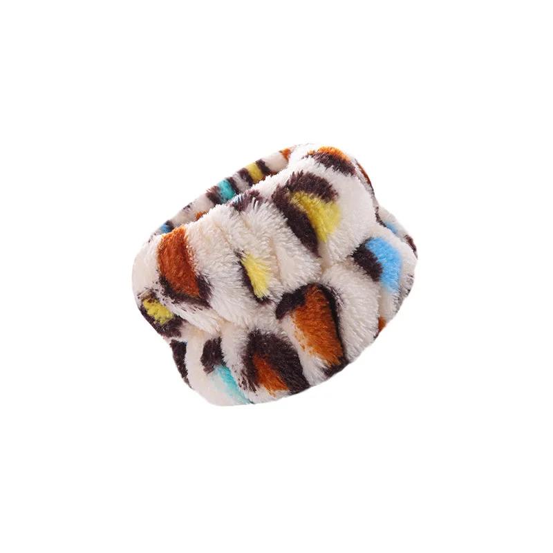 One Pair Washing Face Spa Wrist Washband Hair Band Solid Color Microfiber Absorbent Hair Accesories Headwrap Handmade Makeup