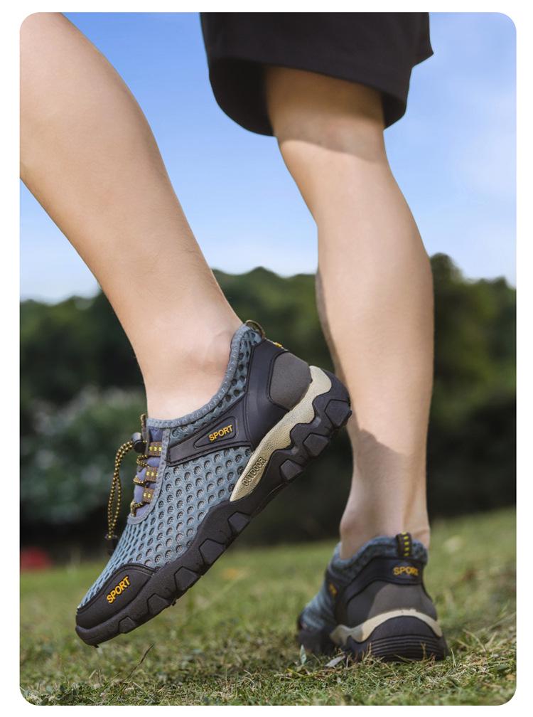 Men's Mesh Water Hiking Shoes - Breathable, Casual & Trendy Sports Footwear 2026