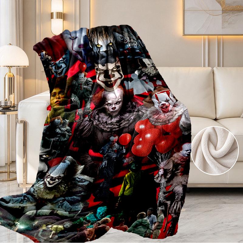 Pennywise Print Blanket - Soft & Comfortable, for Bedroom, Travel, Sofa, Home Decoration - Birthday Christmas Gift for Friend