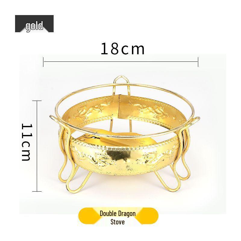 ZISIZ Dragon Design Solid Alcohol Mini Hot Pot Stove Set