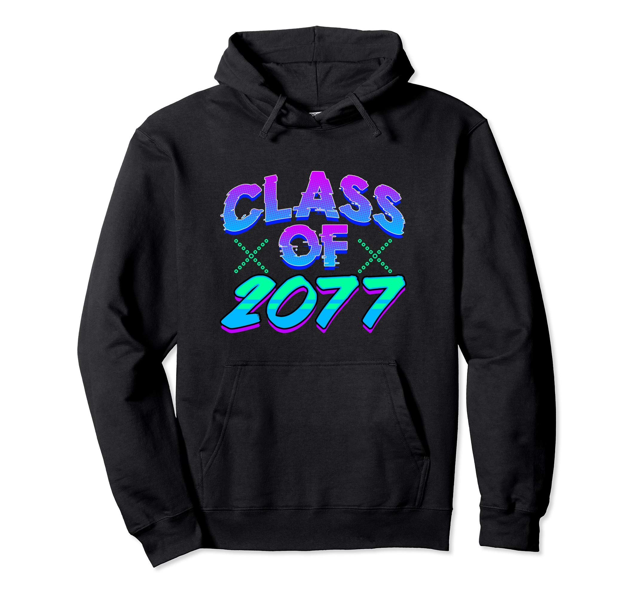 2077 Video Gamer Cyberpunk High-Tech Vaporwave Fun Class Hoodie