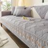 Washed Cotton Sofa Cover Anti Slip Multifunctional Sofa Cover Universal for Seasons Dustproof Geometry Embroidered Couch Cushion