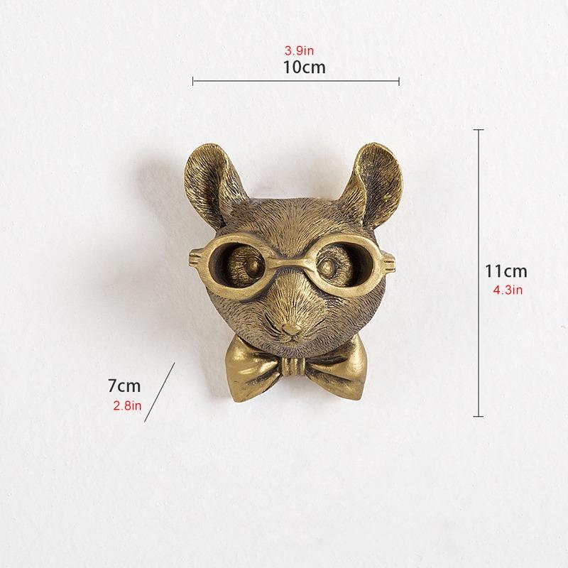 Tierkopf-Wandskulptur, Wanddekoration, Kunstharz, Tieranhänger, Dekoration