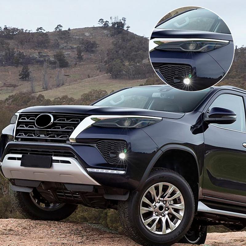 For Toyota Fortuner 2020-2026 Smoke Black Pre Cut Car Headlight Protective Film Anti-Scratch High-Gloss Auto Vinyl Wrap Film