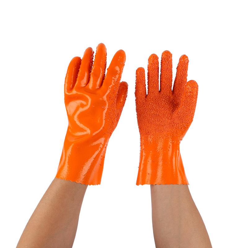BaoDun 807 Industrial Gloves: Anti-slip, Oil, Wear, Acid & Alkali-Resistant Safety Hand-Dipped Protection.