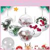 Stylish Clear Plastic Hanging Christmas Balls In Multiple Sizes From 4cm To 20cm