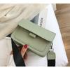 Small bag women's spring new trendy versatile wide shoulder strap Small square bag retro single shoulder crossbody