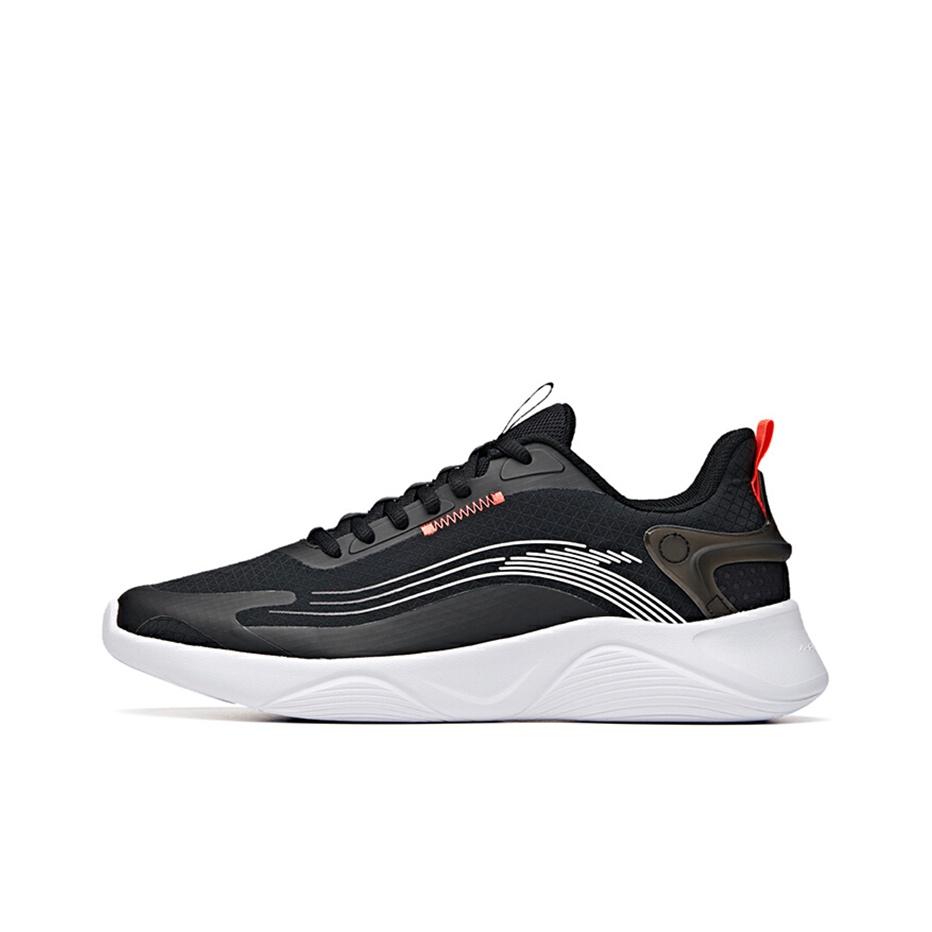 Anta Ling Yun Series Fabric Breathable Low-Top Running Shoes Men Sneakers Black 912035561-4