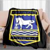 Town Football Club Crest Printed Throws Blanket Soft Flannel Blankets for Couch Bed Gifts for Men Women Picnic blanket Christmas gifts