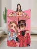 Hanakos x Yashiro Flannel Blanket Winter Super Warm Throw for Girls Boys Living Room Print Sofa Bedspread Cover