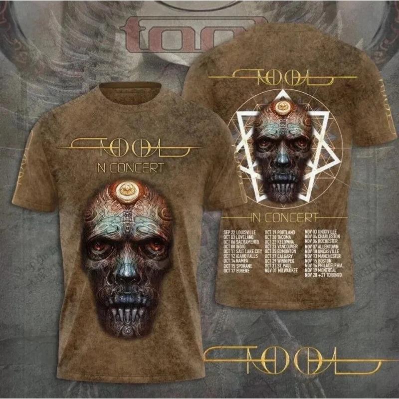 T-shirt 2026 Nouveau Groupe de Rock Tool Tour Impression 3D T-shirt Hommes Femmes Mode Hip Hop Manches Courtes T-shirt Hauts pour Enfants T-shirts Vêtements pour Hommes