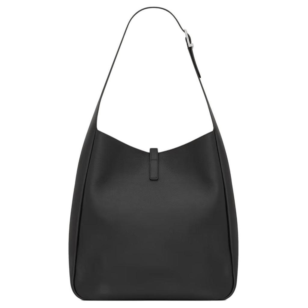 SAINT LAURENT Le 5 A 7 Calfskin Shoulder Bag Large Women's Black 753837-AACQG-1000