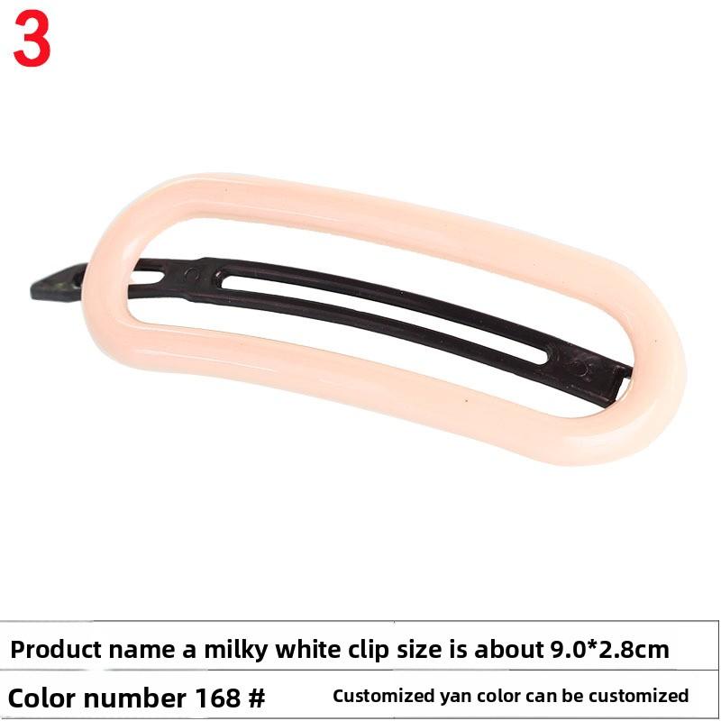 

Plastic Frog Hair Clips Girl s Hair Clips Oval Clips Fringe Hair Clips Hair Accessories слоновая кость