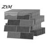 Easy To Clean Backsplash Tiles 8PCS Faux Brick Wall Stickers, Waterproof Adhesive Mosaic Decals, Moisture-proof Removable Film Peel And Stick
