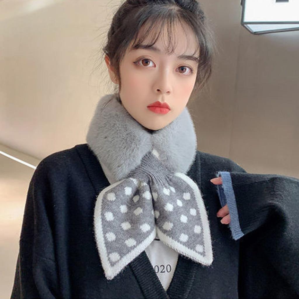 Neck Warmers For Women False Collar Women Fake Rabbit Fur Collar Scarf Women