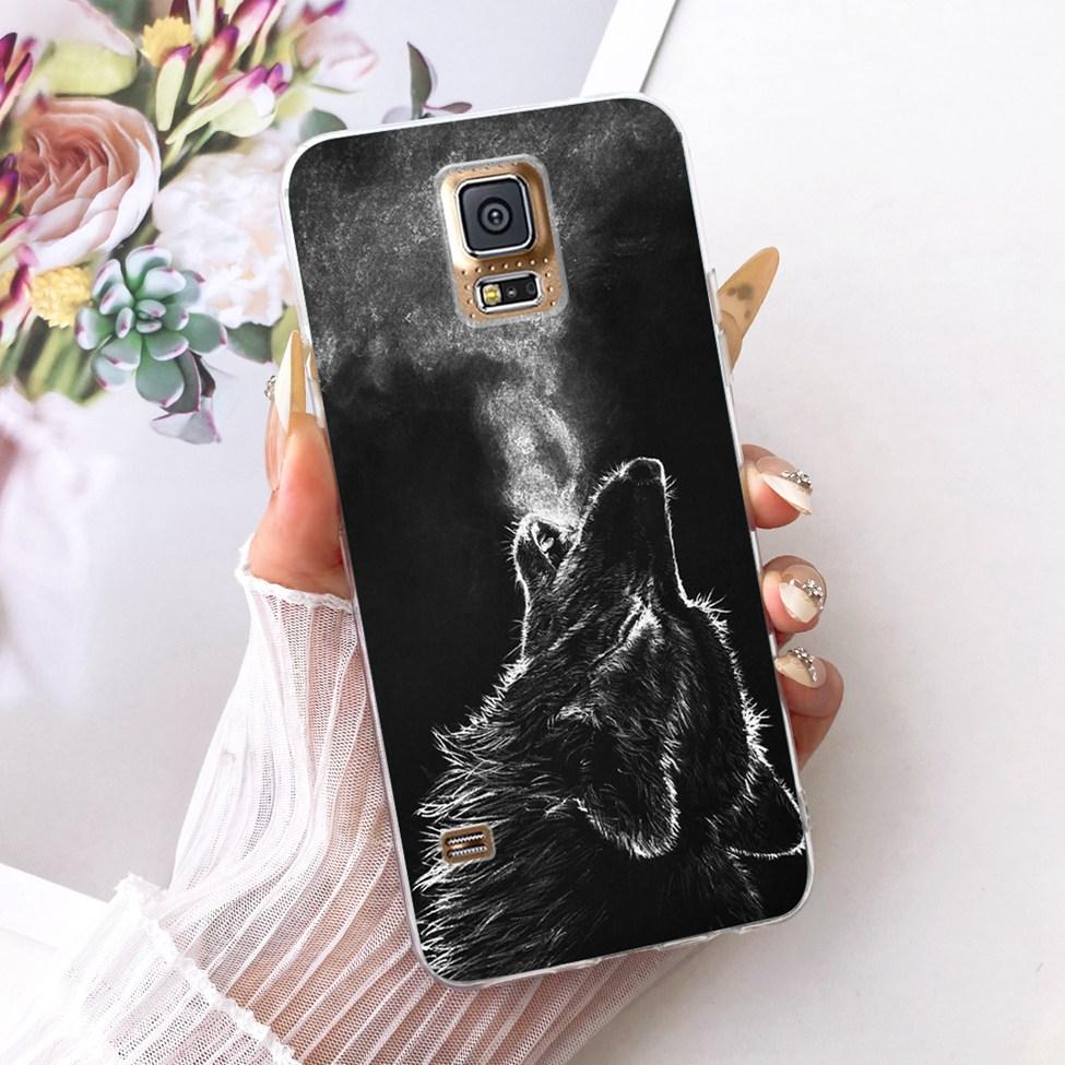 Transparent For Samsung S5 Case Fashion Butterfly Cute Cat Funny Painted Cover For Samsung Galaxy S5 SM-G900F SM-G900M Casing