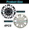 15inch Petal Style Hub Cap Cover for Iron Rim Wheel Cover Set of 4 Steel Wheel Cover Replacement Hubcap for R15 Tire