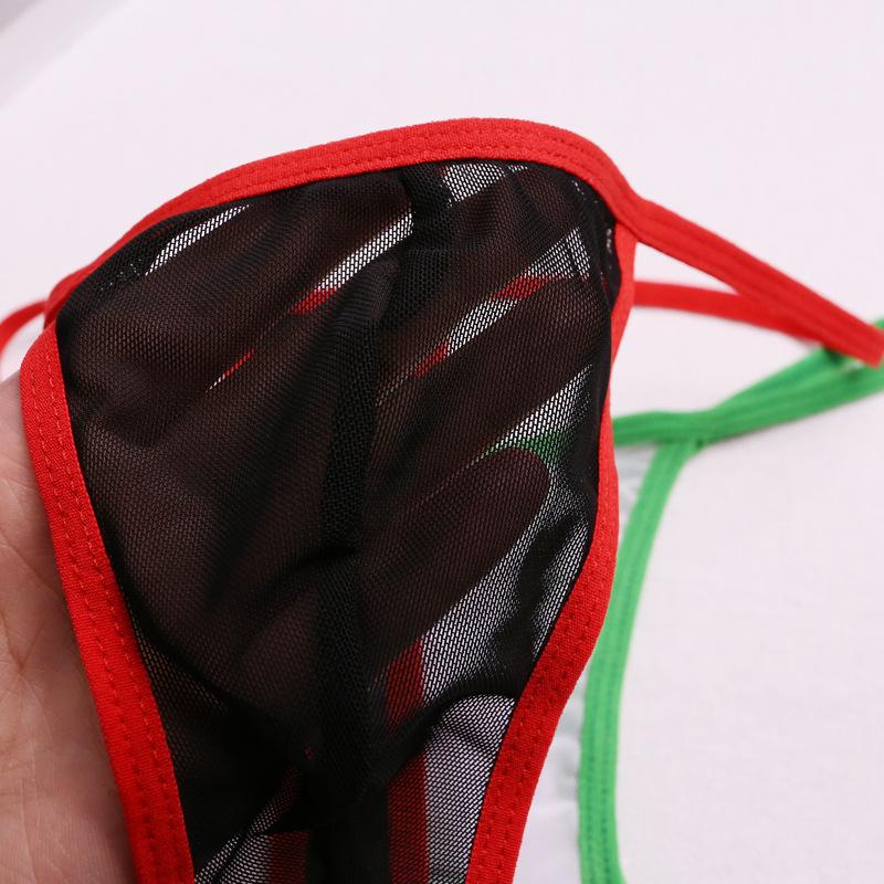 Men's Sexy Mesh Thong - High Elastic, See-Through Erotic Lingerie