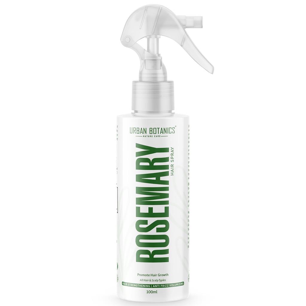 Urbanbotanics Rosemary Water Mist Spray For Hair Growth | Rice Water Extract ,Redensyl & Anagain | Hair Regrowth | Instant Shine | Strengthens Hair