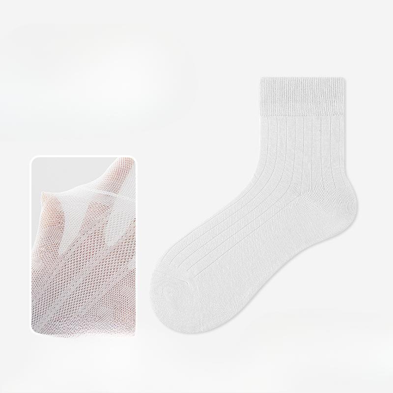 

Женские летние тонкие хлопковые носки-трубы в балетном стиле с пузырчатым мыском, впитывающие пот, дышащие, белые махровые носки 1 pair