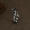 Sterling Silver Dragon Zodiac Ring - Adjustable Unisex Design, 925 Silver Domineering Style.