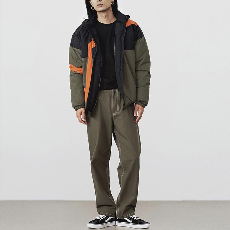 Vans Warm Hooded Down Jacket Men Jacket Military-Green VN0A54IPKCZ