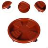 Garden Rolling Plant Stand with Wheels Multipurpose Convenient Round Flower Pot Mover Saucer