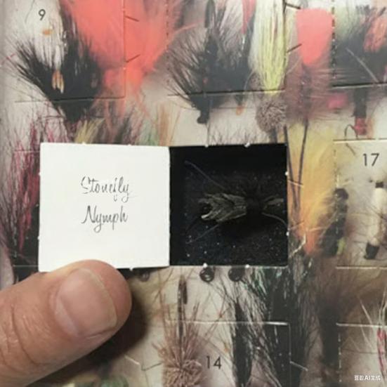 Fly Fishing Advent Calendar 24 Days Christmas Fishing Tackle Calendar Handcrafted Christmas Countdown Gifts for Anglers