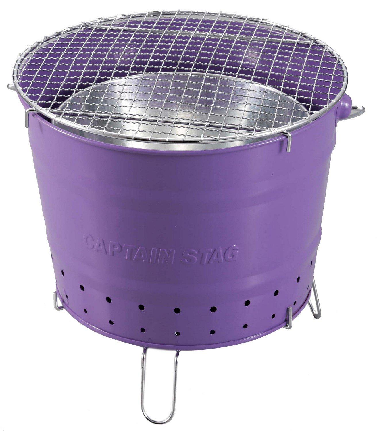 

Captain Stag BBQ Charcoal Grill Bucket Grill [For 1-2 People] фіолетовий