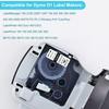 5PK 6mm D1 Standard Tape Labels Compatible for Dymo 43613 Black On White Laminated Labels for LabelWriter Duo 3M PL100 Printers