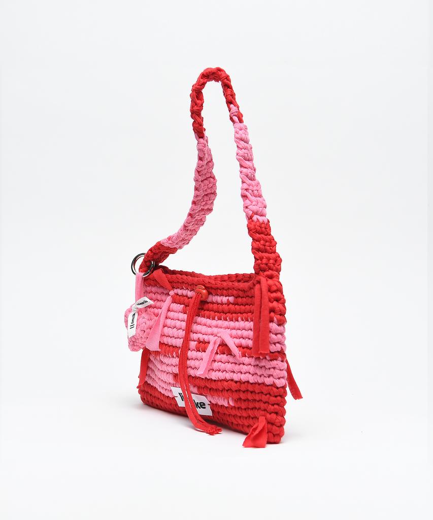Limelike Becky Knit Bag_Red Pink