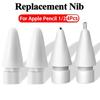 4 Stück Stiftspitzen-Set für Apple Pencil 1 2 Ersatzspitzen-Set Dünne Spitze Verschleißfest Ersatz-Stylus-Stiftspitzen für iPencil 1 und 2