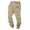 Spring And Autumn Sports Fitness Solid Color Trousers Men's Loose Running Casual Large Size Sweatpants Cotton