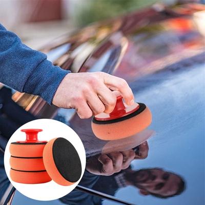 4 Inch Car Wash Polish Pad Sponge Cleaning Cloth Microfiber Applicator For Auto Polisher Waxing MaintenanceTool