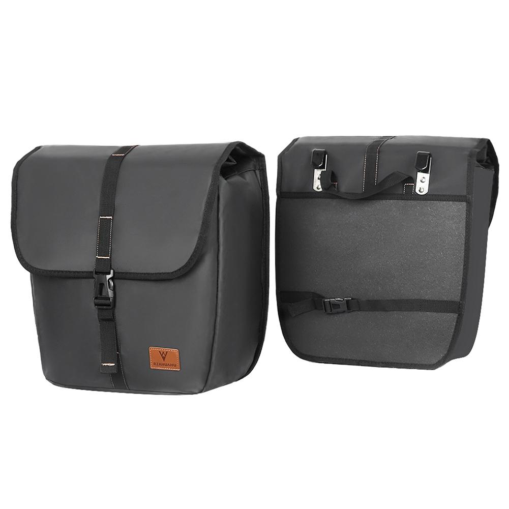 Bicycle Rear Seat Bag Large Capacity Rear Seat Panniers Pack Waterproof Bicycle Saddle Bag with Handle MTB Road Bike Accessories