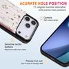 For iPhone 17 Pro Max Case Flower Leather TPU RFID Blocking Phone Cover Card Slots