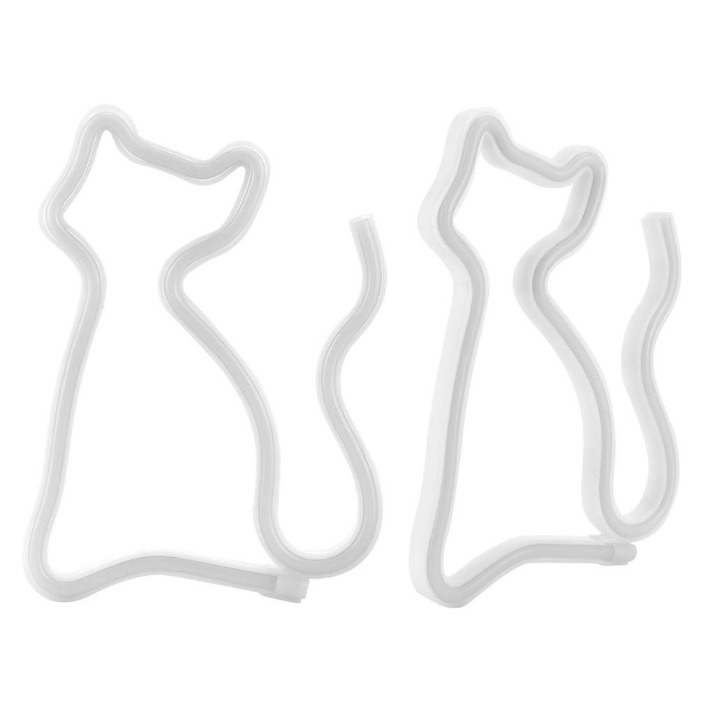 LED Neon Light Colorful CatShape Neon Sign Wall Decors for Proposal Wedding Birthday Party
