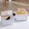 Multifunctional Wooden Tissue & Remote Holder for Home