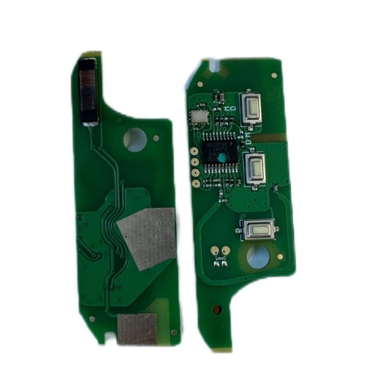 3 Button Remote Car Key Chip Spare Part Replacement ID64 Key Chip for 500 500L 433MHz Frequency Easy Installation