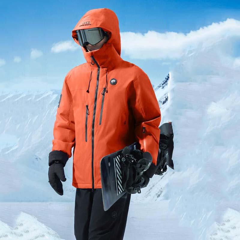 CAMEL Unisex Padded Windproof Ski Jacket