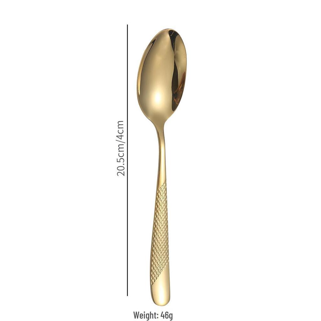 Stainless Steel Star Diamond Steak Knife & Fork Set - 2-Piece Western Tableware