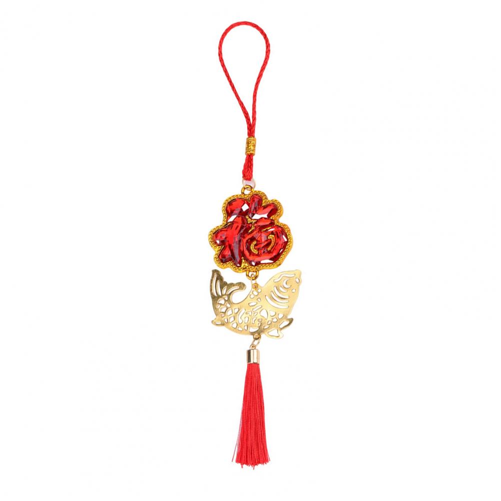 Chinese New Year Decor New Year Decoration Chinese New Year Tassel Ornaments Lucky Fu Pendants Home Office Car Decorations