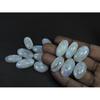 297Cts. Natural Rainbow Moonstone Oval Cabochon Loose Gemstone 15Pcs Lot C-691