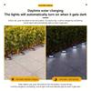4pcs Solar Step Lights Outdoor Garden Courtyard Decor Warm/ White LED Pathway Lighting Sun Lamp for Walkways Staircases Garden